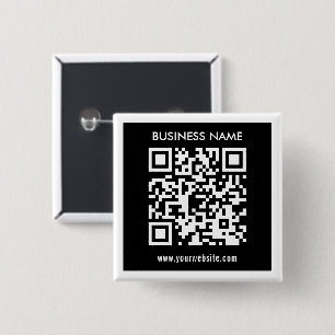 Editable (instantly generated) QR code Black Button