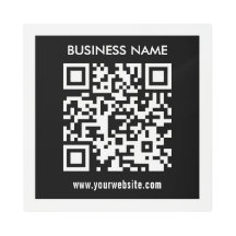 Editable (instantly generated) QR code | Black