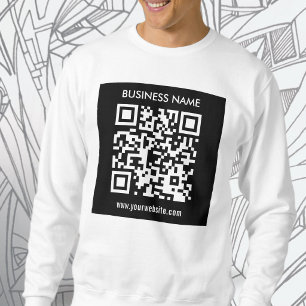 Editable (instantly generated) QR code Black Sweatshirt