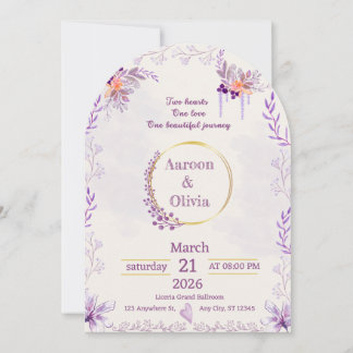 Editable Intimate Garden Wedding Invitation