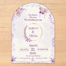 Editable Intimate Garden Wedding Invitation