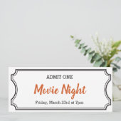 Editable IOU Gift Tickets Anniversary Gift Orange (Standing Front)