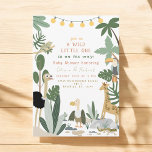 Editable Jungle Safari Baby Shower Invite