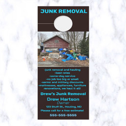 Editable Junk Removal and Hauling Door Hanger