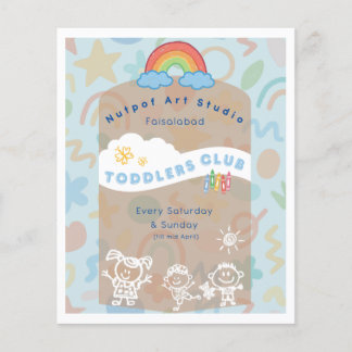 Editable Kid's flyer! Cute and aesthetic Flyer