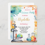 Editable Kids Science Birthday Party  Invitation<br><div class="desc">Editable Kids Science Birthday Party  Invitation</div>