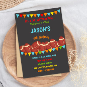 Editable Kids Sports Party Invite