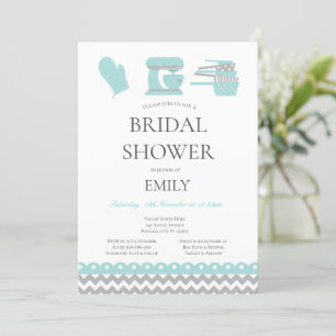 Editable Kitchen Theme Bridal Shower Invitation