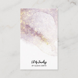 Editable Lavender Colored Earring Packaging Cards