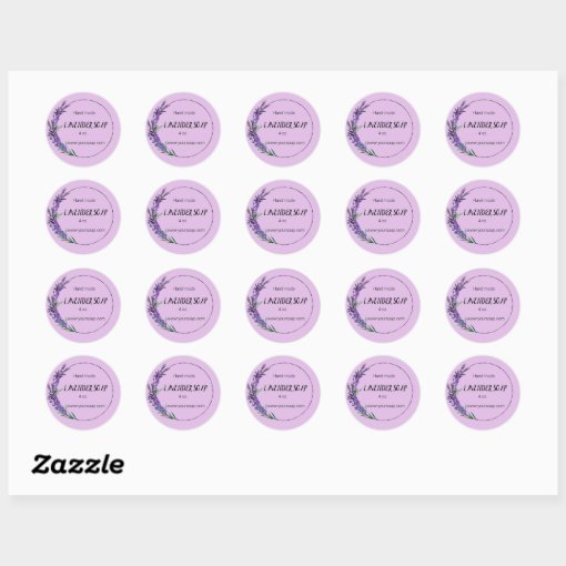 Editable Lavender Soap Label | Zazzle