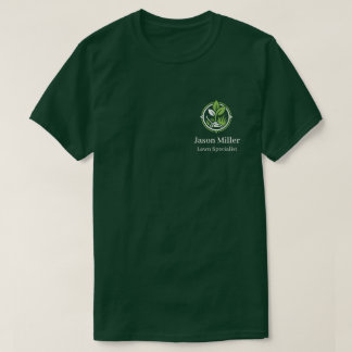 Editable Lawn Care Staff Shirt | Custom