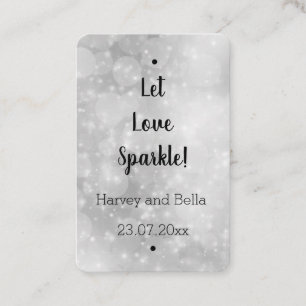 Editable Let Love Sparkle Sparkler Tag
