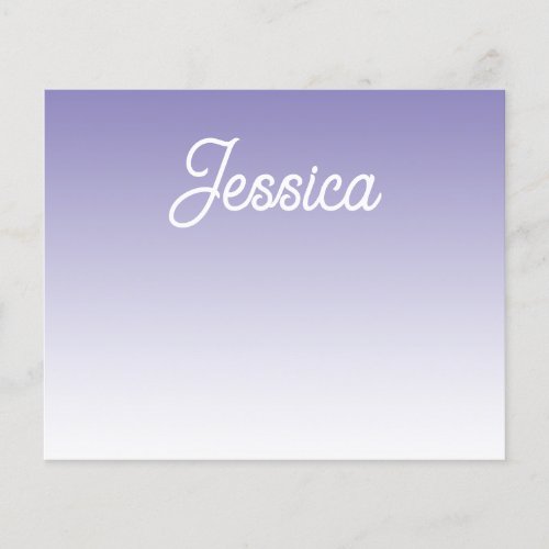 Editable Light Purple Color Ombre  Your Text