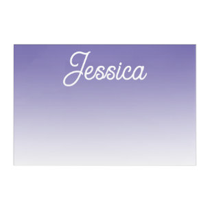 (Editable) Light Purple Color Ombre & Your Text Acrylic Print