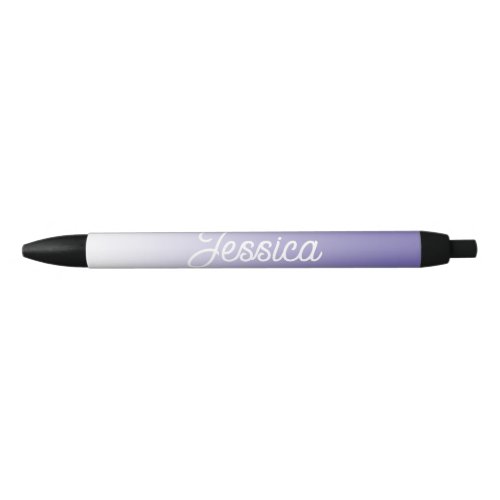 Editable Light Purple Color Ombre  Your Text Black Ink Pen