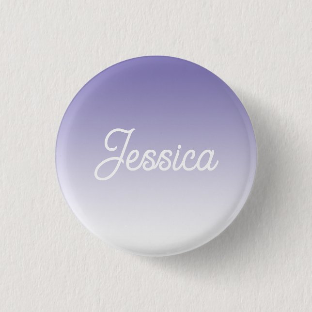(Editable) Light Purple Color Ombre & Your Text Button (Front)