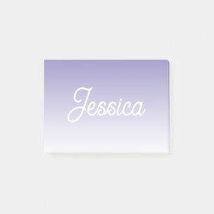 (Editable) Light Purple Color Ombre & Your Text Post-it Notes