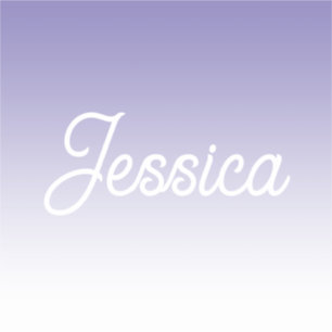 (Editable) Light Purple Color Ombre & Your Text Sticker