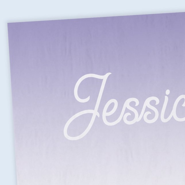 (Editable) Light Purple Color Ombre & Your Text Tissue Paper (Creator Uploaded)