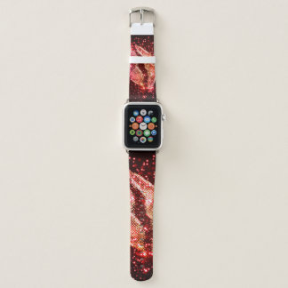 Editable Lip Illustration: Simple Graphic Design Apple Watch Band