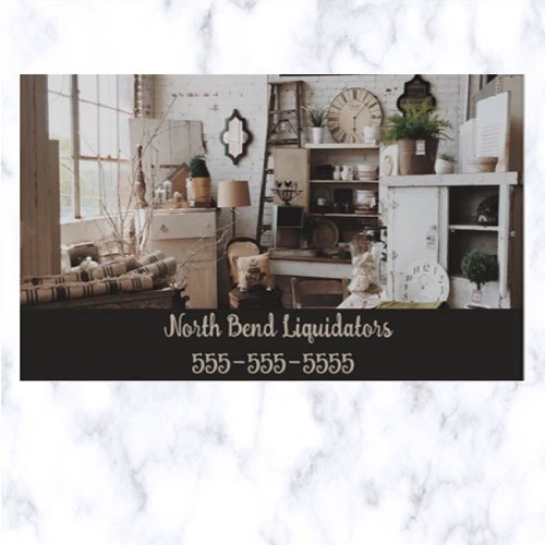 Editable Liquidators and Antique Dealers Business Card