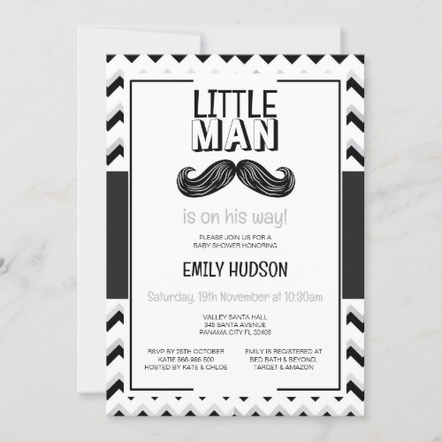 Editable Little Man Invitation