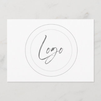 Editable logo cue cards
