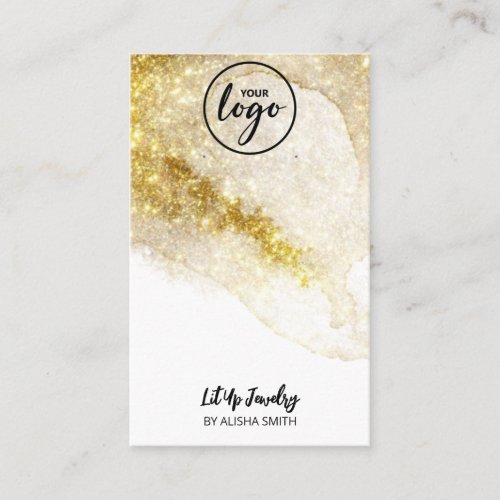 Editable Logo Gold Ink Earring Packaging Cards