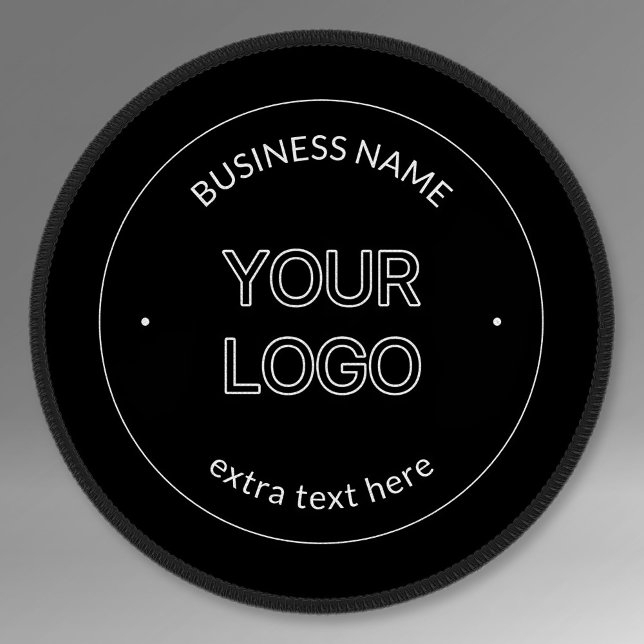 Editable Logo Replacement & Business Name | Black Patch (Creator Uploaded)