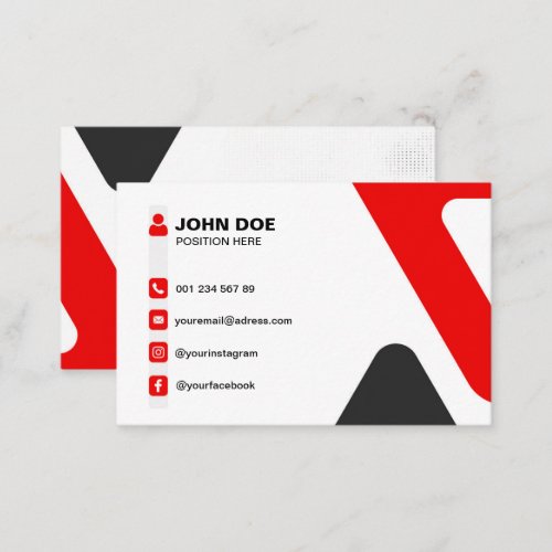 Editable Logo  Social media corporate Business Card