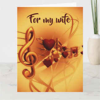 Editable Love and Music Card