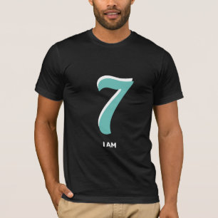Editable Lucky Seven I Am T-Shirt