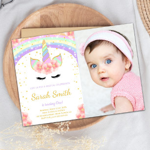 Editable Magical Kids Party Card