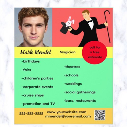 Editable Magician Flyer