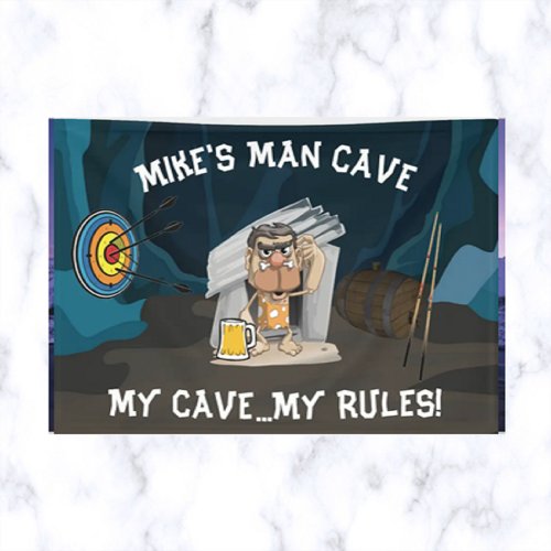 Editable Man Cave Banner