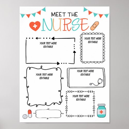 Editable Meet the School Nurse Letter Printable  Poster