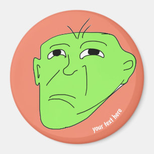 editable meme green mean magnet
