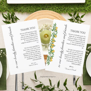 Editable Menu Thank You template