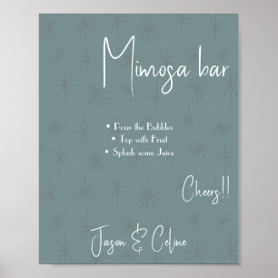 Editable Mimosa Bar Sign Printable