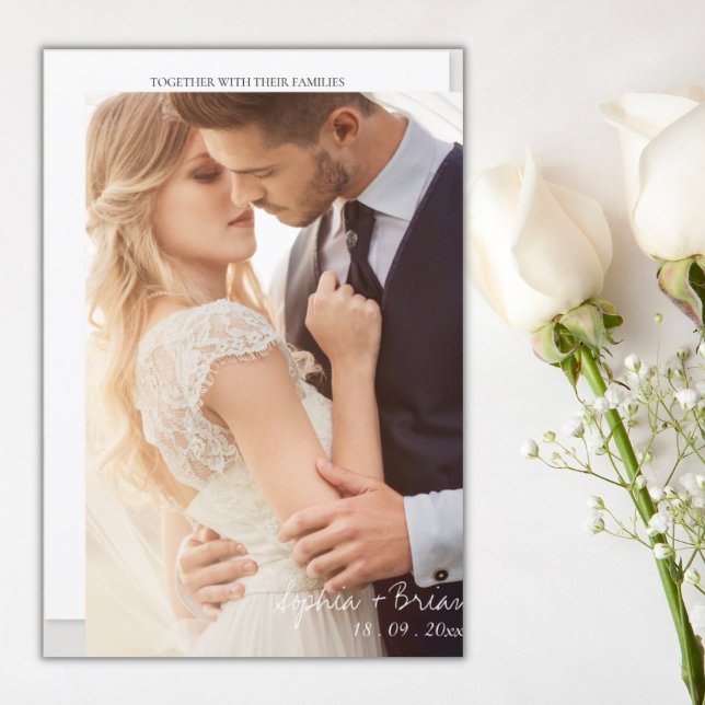 Editable Minimalist wedding invitation template (Creator Uploaded)