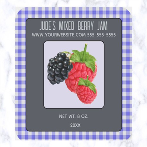 Editable Mixed Berry Square Sticker