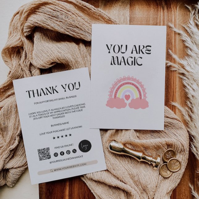 Editable Modern Business Thank You Card (Editable Modern Business Thank You Card)
