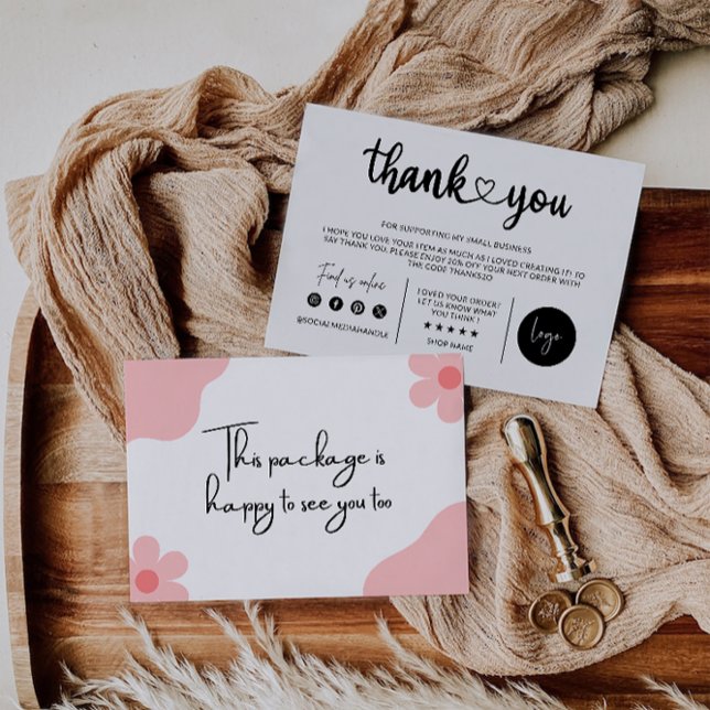 Editable Modern Business Thank You Card, Card (Editable Modern Business Thank You Card,)