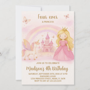 Editable Modern Girl Birthday Card