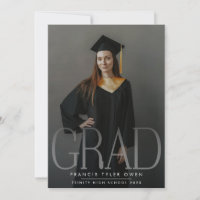 Editable Modern High School Photo Graduation