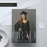 Editable Modern High School Photo Graduation