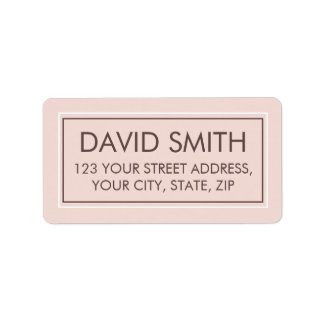 Editable Modern minimal return address  Label