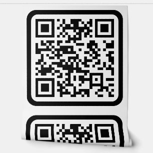 Editable Modern QR code Black White or Any Color Wallpaper