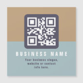 Editable Modern QR code Template | Muted Colors (Front)