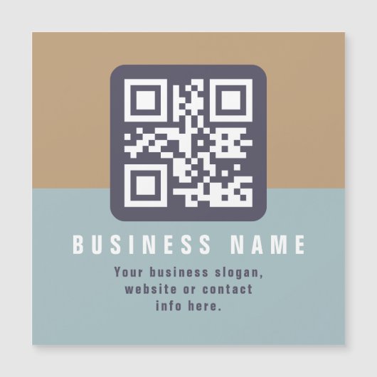 Editable Modern QR code Template | Muted Colors (Front)